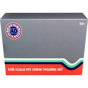 American Dioramas 76552 1/18 Blue F1 Pit Crew Figures 7pcs Set Car Not Included