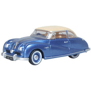 Oxford 76ATL006 1/76 Austin Atlantic Coupe Blue/Ivory