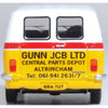 Oxford 76CFV001 1/76 Bedford CF Van Gunn JCB