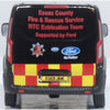 Oxford 76CUS009 1/76 Ford Transit Custom Essex Fire & Rescue Service