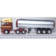 Oxford 76DXF006 OO DAF CF Euro 6 Cylindrical Tanker William Nicol (New Tanker Tooling)