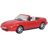 Oxford 76MAZ001 1/76 Mazda Mx5 MK1 (Open) Classic Red