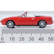Oxford 76MAZ001 1/76 Mazda Mx5 MK1 (Open) Classic Red