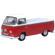 Oxford 76VW033 1/76 VW Bay Window Pick Up Poppy Red/White