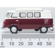 Oxford 76VWS010 1/76 VW T1 Camper Titan Red/Beige Grey
