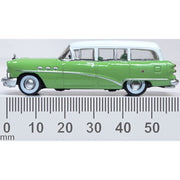 Oxford 87BCE54003 HO Buick Century Estate Wagon 1954 in Willow Green and Arctic White