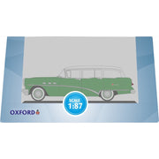 Oxford 87BCE54003 HO Buick Century Estate Wagon 1954 in Willow Green and Arctic White