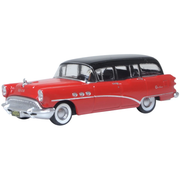 Oxford 87BCE54004 1/87 1954 Buick Century Estate Wagon Matador Red/Carlsbad Black