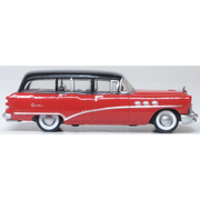 Oxford 87BCE54004 1/87 1954 Buick Century Estate Wagon Matador Red/Carlsbad Black