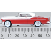 Oxford 87CNY55001 1/87 1955 Chrysler New Yorker Deluxe Coupe St. Regis Tango Red/Platinum
