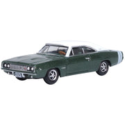 Oxford 87DC68005 1/87 1968 Dodge Charger Racing Green/White