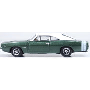 Oxford 87DC68005 1/87 1968 Dodge Charger Racing Green/White