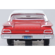 Oxford 87FF60001 1/87 1960 Ford Fairlane 500 Town Sedan Monte Carlo Red/Corinthian White