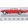 Oxford 87FF60001 1/87 1960 Ford Fairlane 500 Town Sedan Monte Carlo Red/Corinthian White