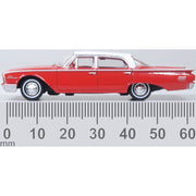 Oxford 87FF60001 1/87 1960 Ford Fairlane 500 Town Sedan Monte Carlo Red/Corinthian White