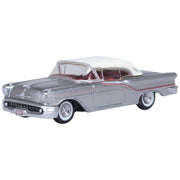 Oxford 87OC57003 1/87 1957 Oldsmobile 88 Convertible (Closed) Juneau Gray/Accent Red/White