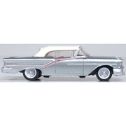 Oxford 87OC57003 1/87 1957 Oldsmobile 88 Convertible (Closed) Juneau Gray/Accent Red/White