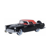 Oxford 87TH56008 HO Ford Thunderbird 1956 in Raven Black / Fiesta Red