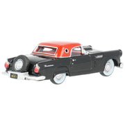 Oxford 87TH56008 HO Ford Thunderbird 1956 in Raven Black / Fiesta Red