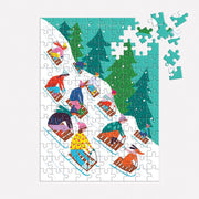 Galison Winter Sledding 130pc Jigsaw Puzzle Ornament