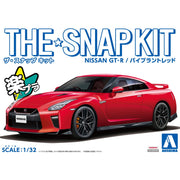 Aoshima A005825 1/32 SNAP NISSAN GT-R (Vibrant Red)