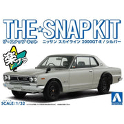 Aoshima A005882 1/32 Nissan Syline 2000 GT-R Silver Snap Kit