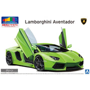 Aoshima A006203 1/24 2011 Lamborghini Aventador Green Pre-painted