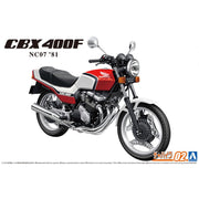 Aoshima A006375 1/12 Honda NC07 CBX400F Candy Pearl Maui Red/Pearl Shell White 1981