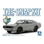Aoshima A006464 1/32 Nissan C110 Skyline GT-R Silver Snap Kit