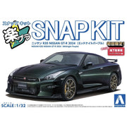 Aoshima A006546 1/32 Snap Nissan R35 Nissan GT-R 2024 (Midnight Purple)
