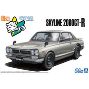 Aoshima A006589 1/24 Snap KPGC10 Skyline HT 2000 GT-R 1970 Silver