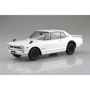 Aoshima A006590 1/24 Snap KPGC10 Skyline HT 2000 GT-R 1971 White