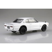 Aoshima A006590 1/24 Snap KPGC10 Skyline HT 2000 GT-R 1971 White