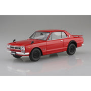 Aoshima A006591 1/24 Snap KPGC10 Skyline HT 2000 GT-R 1970 Red