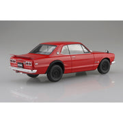 Aoshima A006591 1/24 Snap KPGC10 Skyline HT 2000 GT-R 1970 Red