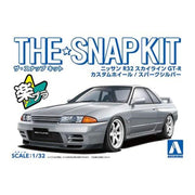 Aoshima A006637 1/32 Nissan R32 Skyline GT-R Custom Wheel Spark Silver Snap Kit No.14-SP4