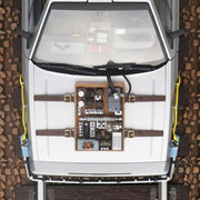 Aoshima A006699 1/24 Time Machine from Back To The Future Part III with Railroad