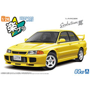 Aoshima 006779 1/24 Snap CE9A Lancer Gsr Evolution III 1995 Dandelion Yellow