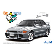Aoshima 006781 1/24 Snap CE9A Lancer Gsr Evolution III 1995 Queens Silver