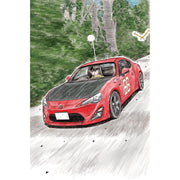 Aoshima A006783 1/24 Katagiri Kanata ZN6 Toyota86 Comics Vol.9 The Peninsula Manazuru Ver.