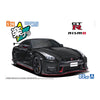 Aoshima 006787 1/24 Snap R35 Nissan Gt-R Nismo 2017 Meteor Flake Black Pearl