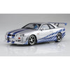 Aoshima A006795 1/24 Fast & Furious R34 Skyline Gt-R
