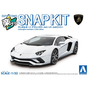 Aoshima A006814 1/32 Snap Lamborghini Aventador S (Pearl White)