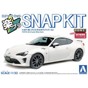 Aoshima A006884 1/32 Snap Toyota 86 (Crystal White Pearl)