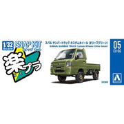 Aoshima 1/32 Snap Subaru Sambar Truck Custom Wheels Olive