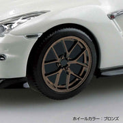Aoshima 1/32 Snap Nissan R35 GT-R 2024 Custom Wheel Brilliant White Pearl