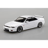 Aoshima 020418 1/32 Snap Nissan R33 Skyline Gt-R Custom Wheel White