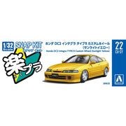 Aoshima 1/32 Snap Honda DC2 Integra Type R Custom Wheel (Sunlight Yellow)