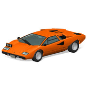 Aoshima 06535 1/32 Lamborghini Countach LP400 Orange Snap Kit