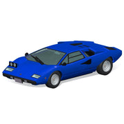 Aoshima A06537 1/32 Lamborghini Countach LP400 Blue Snap Kit